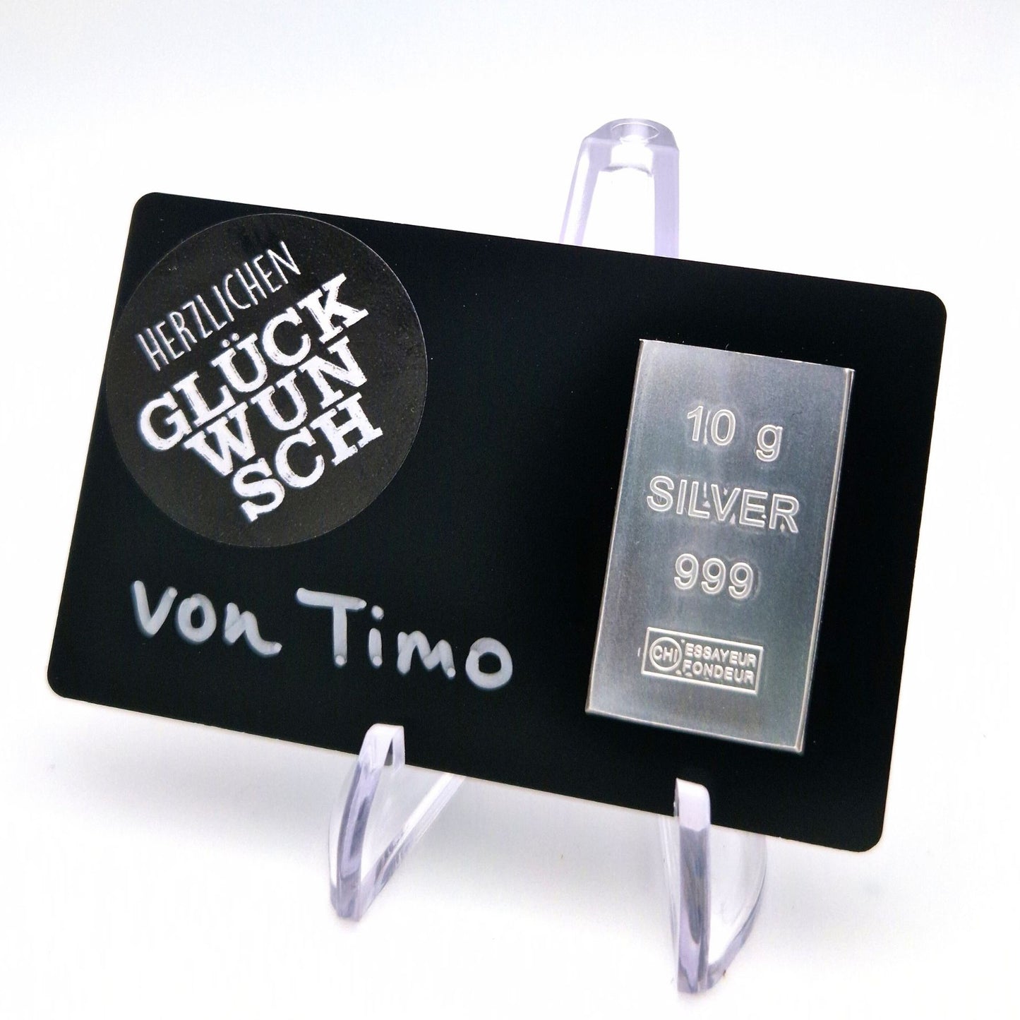 Silver gift card 10g
